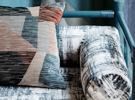 Tabala Velvet Cushion Syrah Jacquard Velvet Black Edition