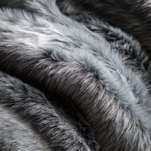 Load image into Gallery viewer, Alaskan Faux Fur Throw Premium Grey
