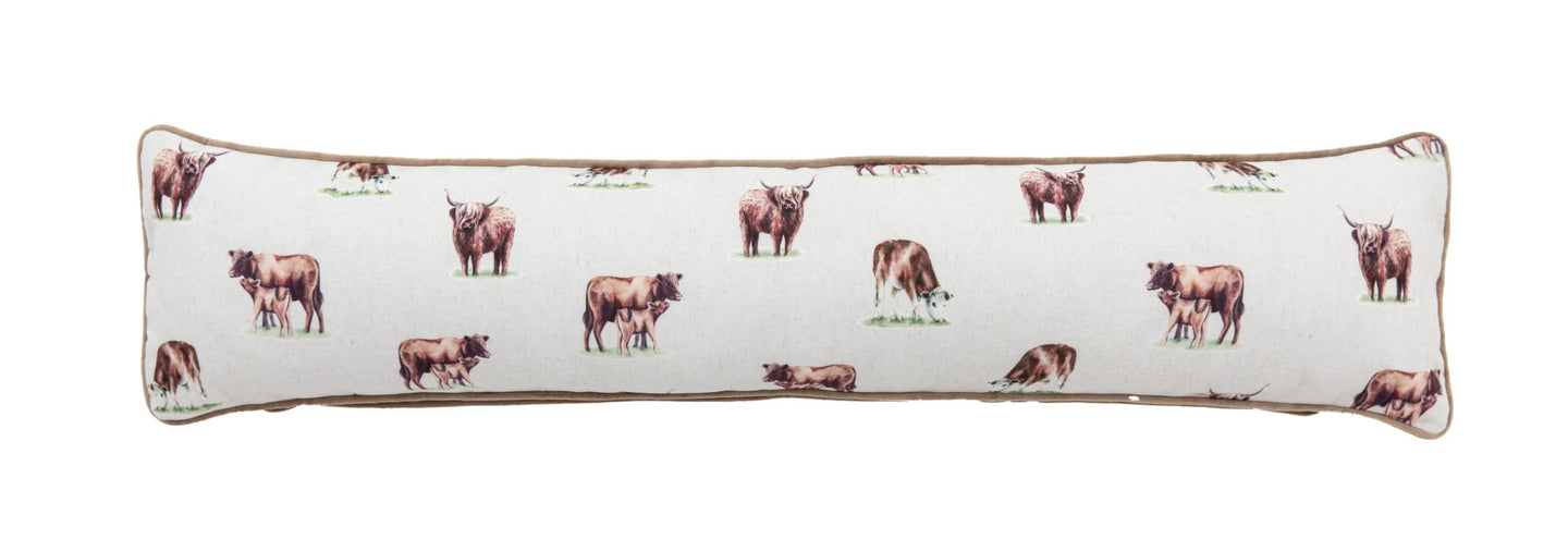 Watercolour Kilburn Draught Excluder Cows