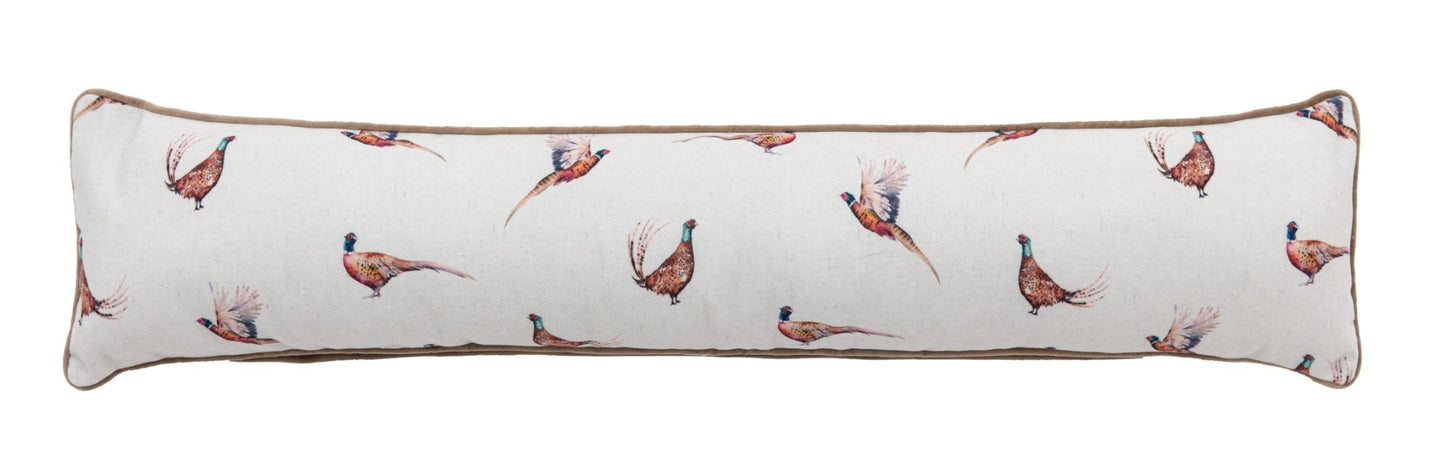 Watercolour Kilburn Draught Excluder Pheasants