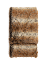 Load image into Gallery viewer, Husky Faux Fur Throw Premium Brown
