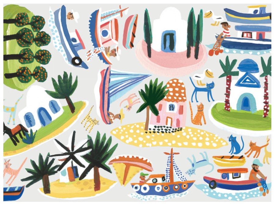 Island Hopping Wall Stickers Villa Nova