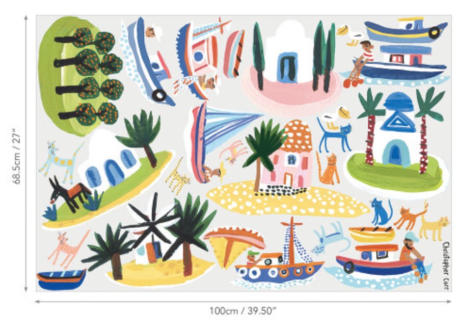 Island Hopping Wall Stickers Villa Nova