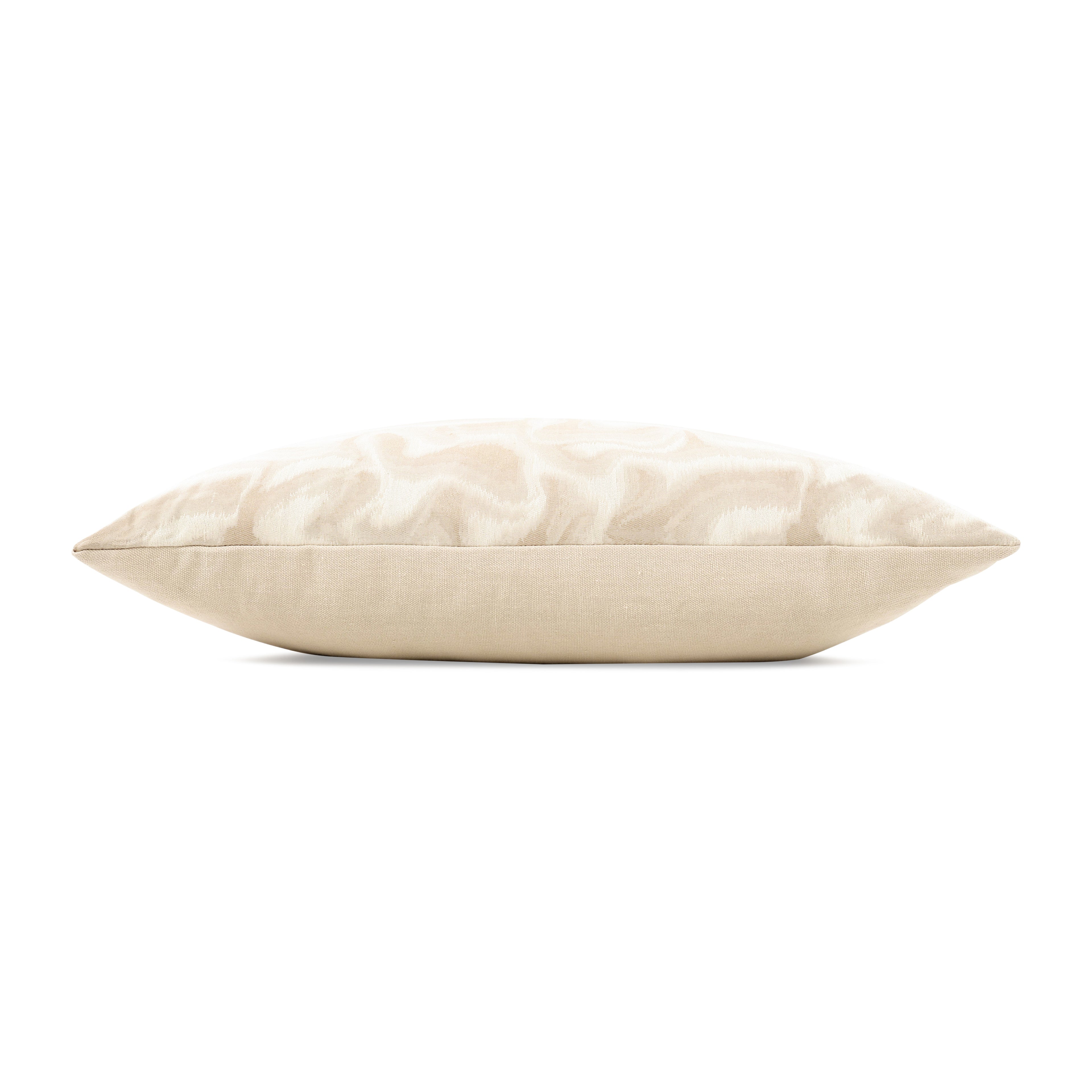 Glint 60cm Weave Cushion Oyster Kirkby Design