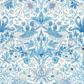 Morris & Co Simply Strawberry Theif Woad Blue Floral Bird Wallcovering