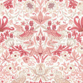 Morris & Co Simply Strawberry Theif Madder Pink Floral Bird Wallcovering