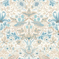 Morris & Co Simply Strawberry Theif Slate Vellum Blue Floral Bird Wallcovering