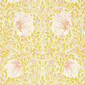 Morris & Co Pimpernel Sunflower Pink Floral Wallcovering