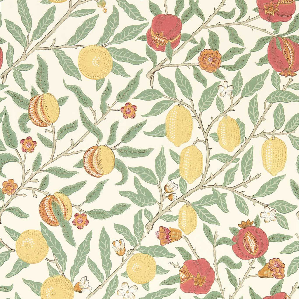 Morris & Co Fruit Bayleaf Russet Floral Wallcovering