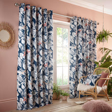 Load image into Gallery viewer, Flutur Midnight Eyelet Curtains by Studio G
