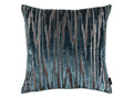 Zkara Cushion Teal Jacquard Velvet Black Edition