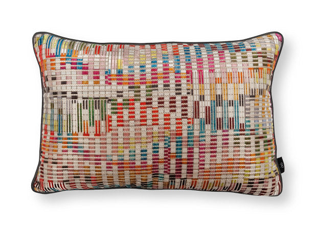 Nyoka Jacquard Velvet Cushion Black Edition