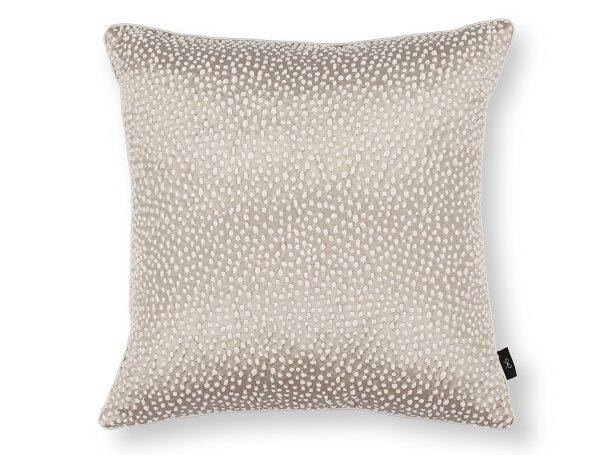 Aureli Cushion White Pepper Jacquard Weave Black Edition