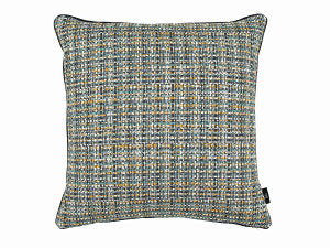 Kiriko Cushion Teal Textured Weave Black Edition
