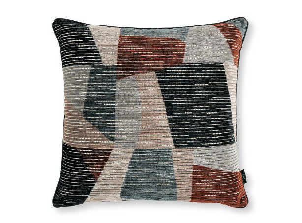 Tabala Velvet Cushion Syrah Jacquard Velvet Black Edition