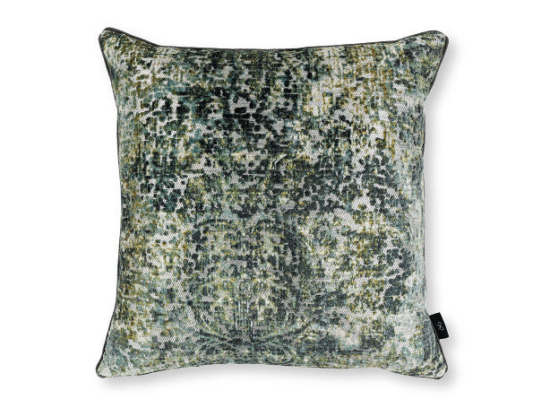 Jacinta Cushion Jasper Jacquard Velvet Black Edition