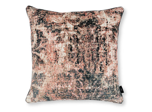 Jacinta Cushion Rhondonite Jacquard Velvet Black Edition