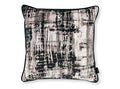 Jackson Cushion Charcoal Printed Velvet Black Edition