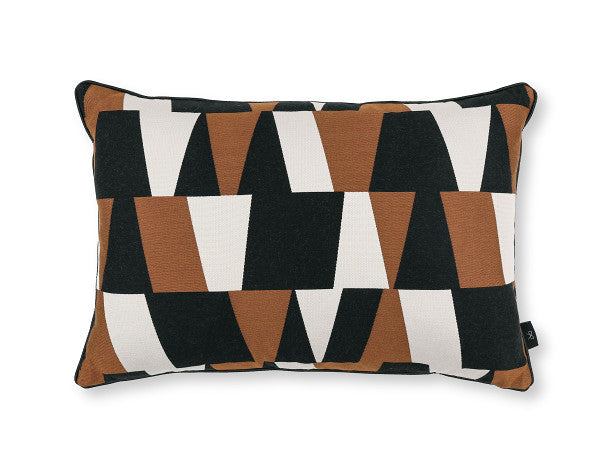Arku Cushion Copper Jacquard Weave Black Edition