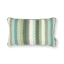 Load image into Gallery viewer, Edra 50cmx30cm Geometric Stripe Cushion Spinach Romo
