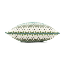 Load image into Gallery viewer, Edra 50cmx30cm Geometric Stripe Cushion Spinach Romo
