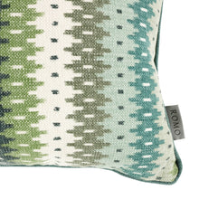 Load image into Gallery viewer, Edra 50cmx30cm Geometric Stripe Cushion Spinach Romo
