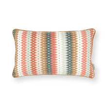 Load image into Gallery viewer, Edra 50cmx30cm Geometric Stripe Cushion Pimento Romo
