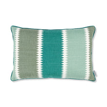 Load image into Gallery viewer, Odina 60cmx40cm Geometric Stripe Cushion Spinach Romo
