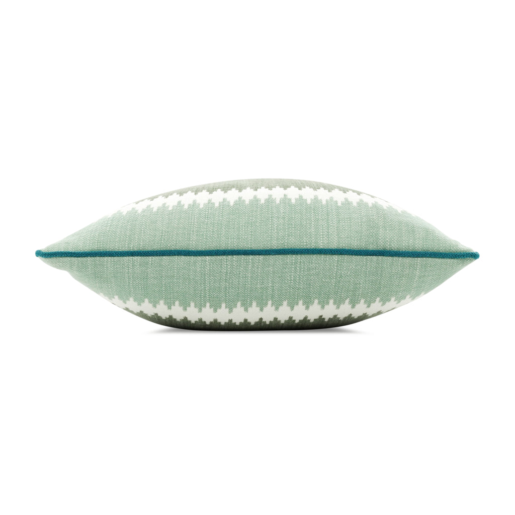 Odina 60cmx40cm Geometric Stripe Cushion Spinach Romo