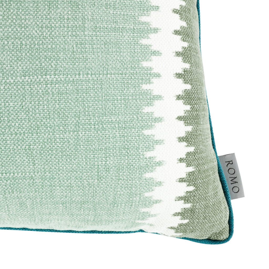 Odina 60cmx40cm Geometric Stripe Cushion Spinach Romo
