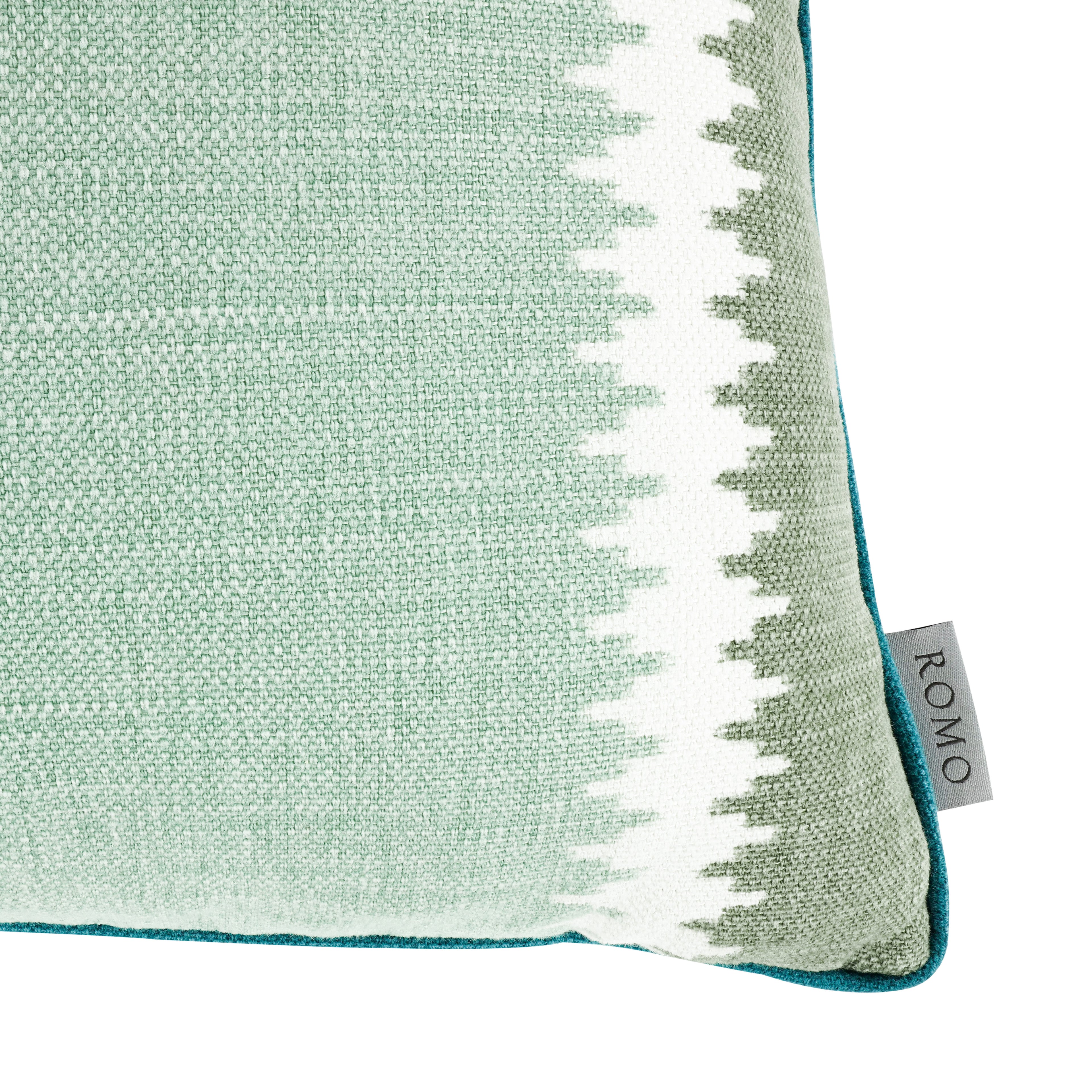 Odina 60cmx40cm Geometric Stripe Cushion Spinach Romo