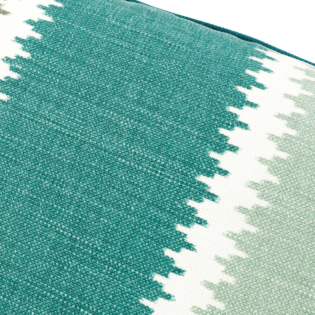 Odina 60cmx40cm Geometric Stripe Cushion Spinach Romo
