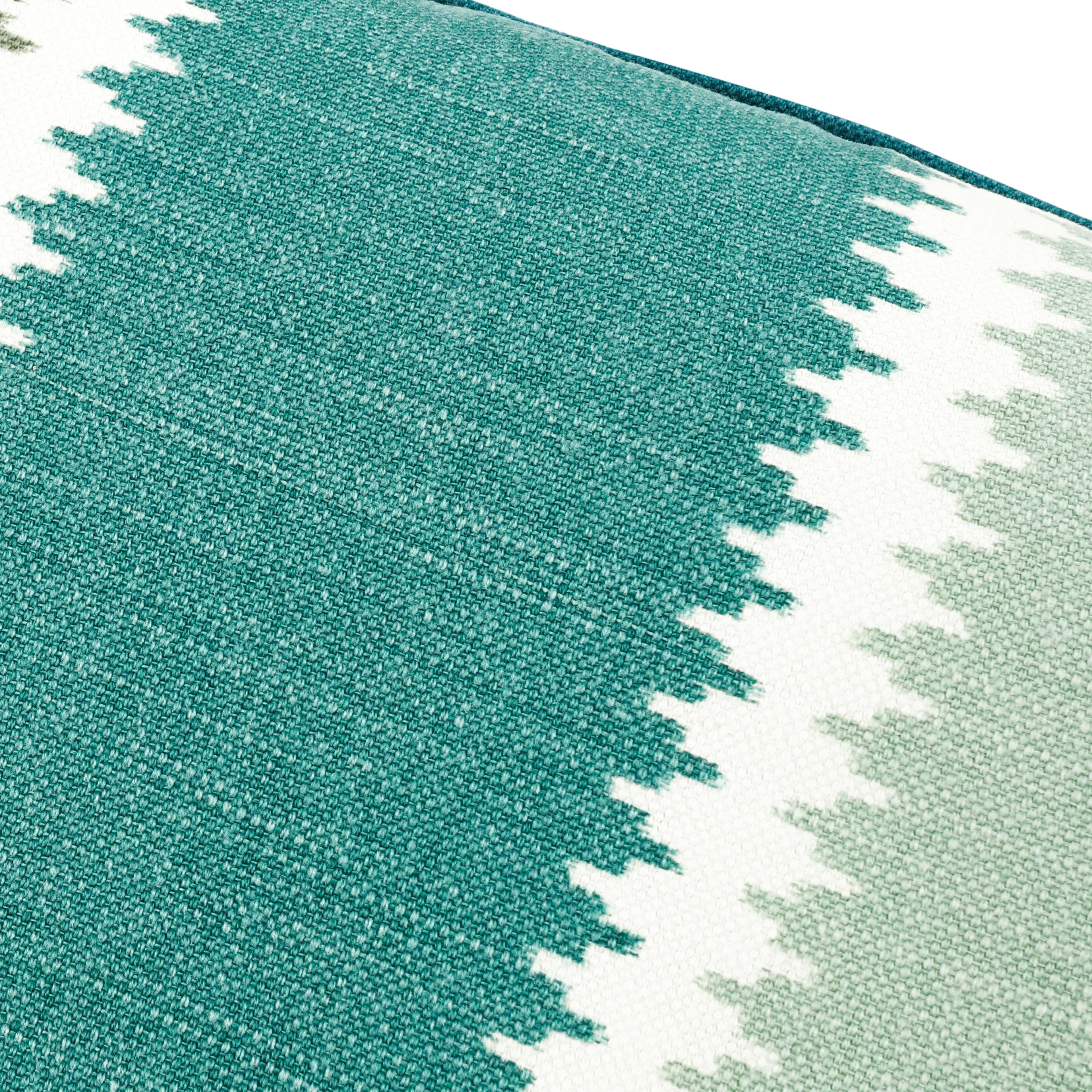 Odina 60cmx40cm Geometric Stripe Cushion Spinach Romo