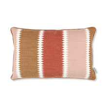 Load image into Gallery viewer, Odina 60cmx40cm Geometric Stripe Cushion Russet Romo
