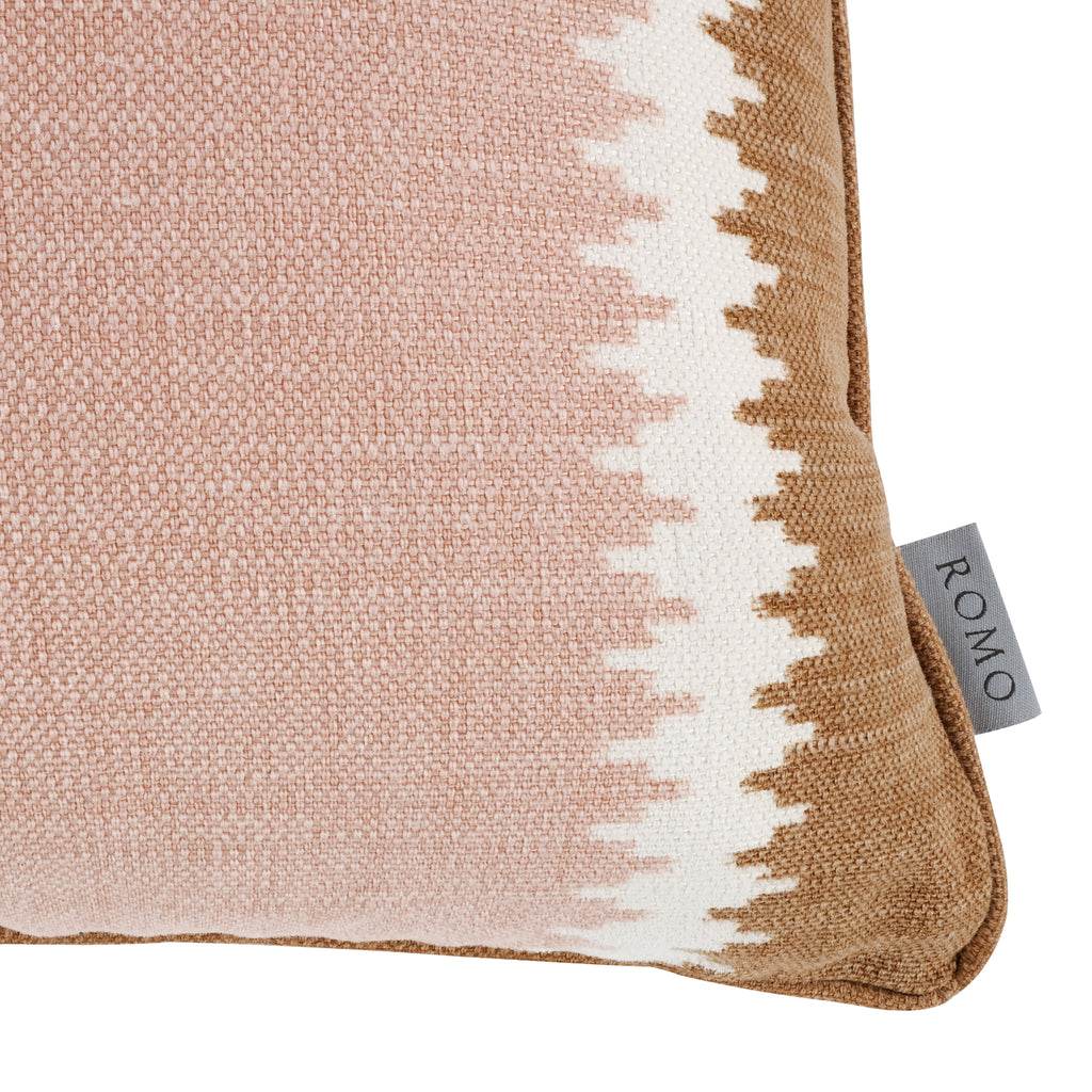 Odina 60cmx40cm Geometric Stripe Cushion Russet Romo