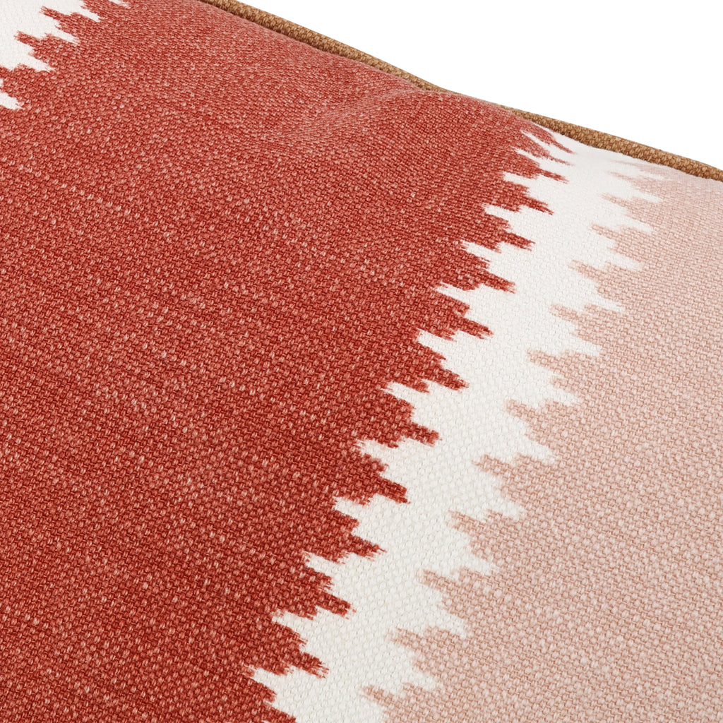 Odina 60cmx40cm Geometric Stripe Cushion Russet Romo