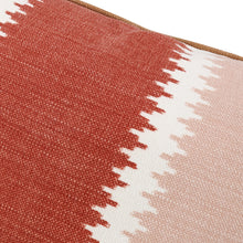 Load image into Gallery viewer, Odina 60cmx40cm Geometric Stripe Cushion Russet Romo
