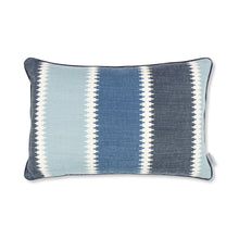 Load image into Gallery viewer, Odina 60cmx40cm Geometric Stripe Cushion Venetian Blue Romo
