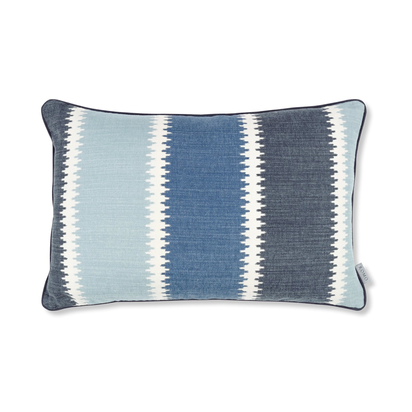 Odina 60cmx40cm Geometric Stripe Cushion Venetian Blue Romo