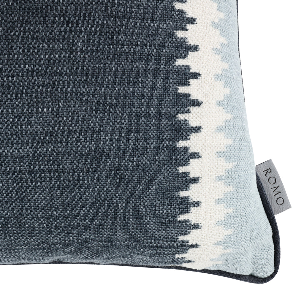 Odina 60cmx40cm Geometric Stripe Cushion Venetian Blue Romo