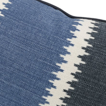 Load image into Gallery viewer, Odina 60cmx40cm Geometric Stripe Cushion Venetian Blue Romo
