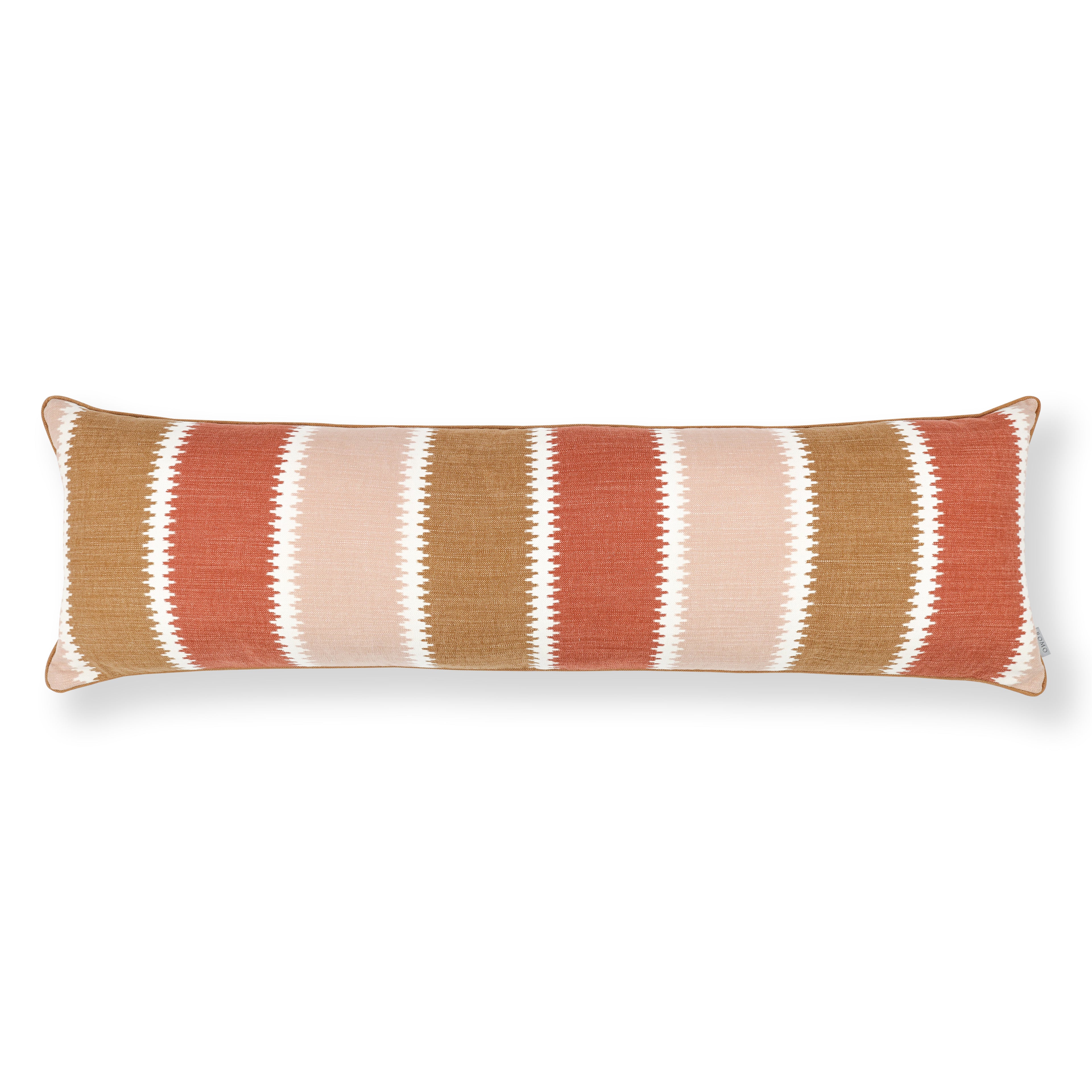 Odina 132cm x 40cm Geometric Stripe Cushion Russet Romo