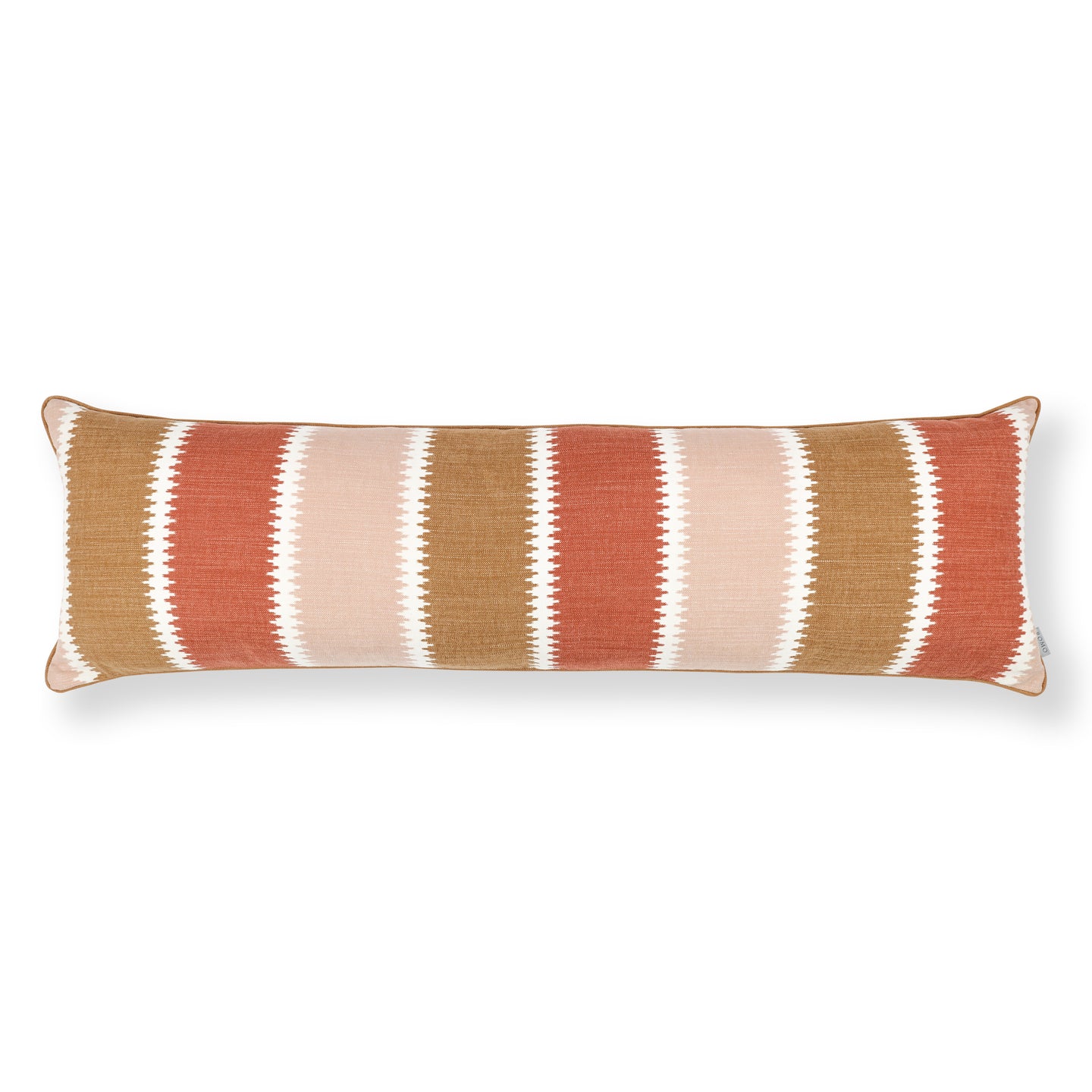 Odina 132cm x 40cm Geometric Stripe Cushion Russet Romo