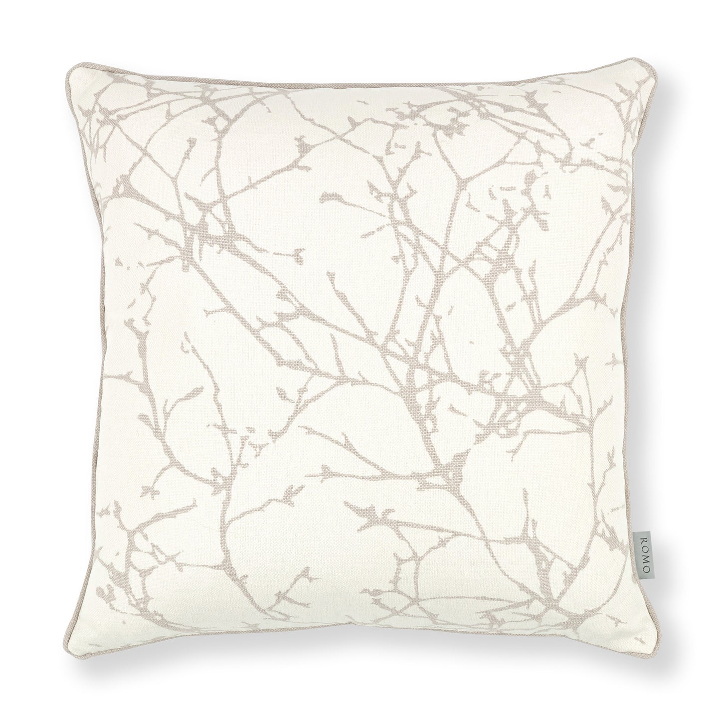 Acacia 50cm Floral Cushion Oyster Romo