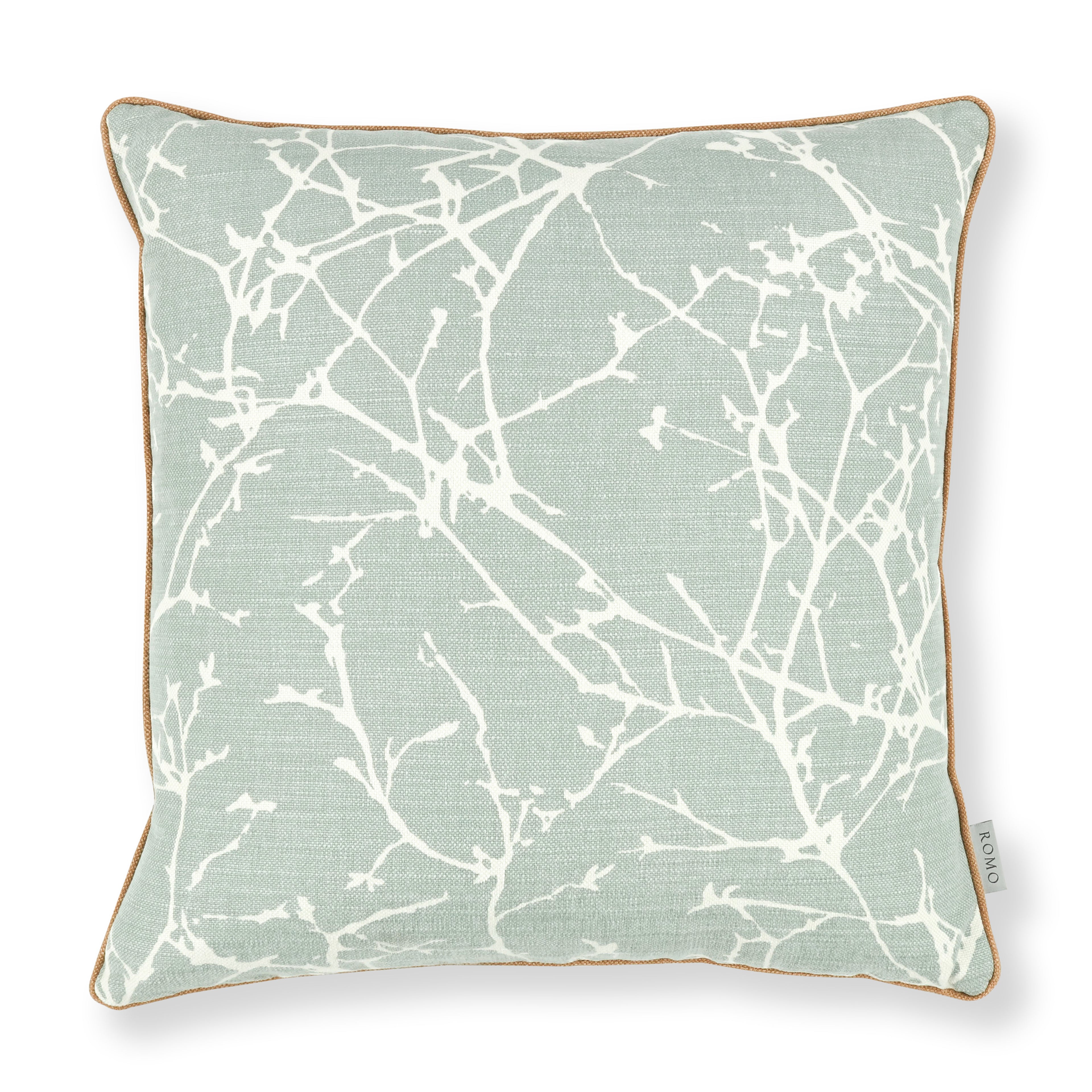 Acacia 50cm Floral Cushion Celadon Romo