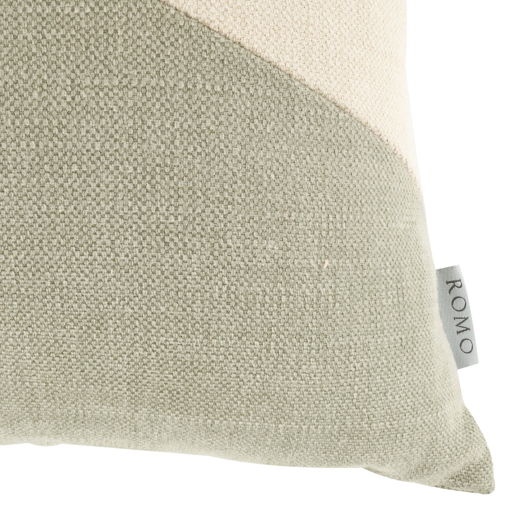 Linara Patchwork 50cm Cushion Khaki Romo