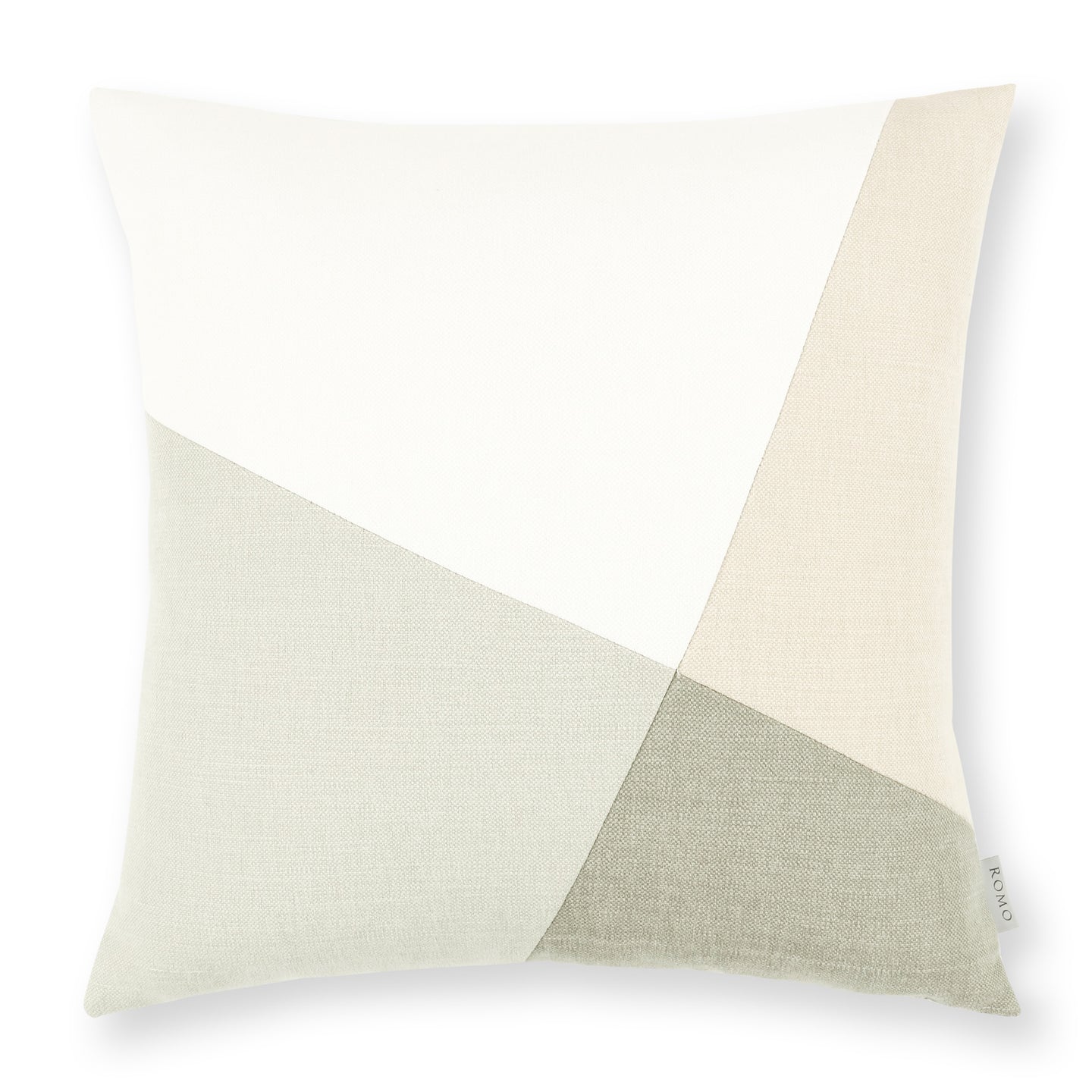 Linara Patchwork 50cm Cushion Khaki Romo