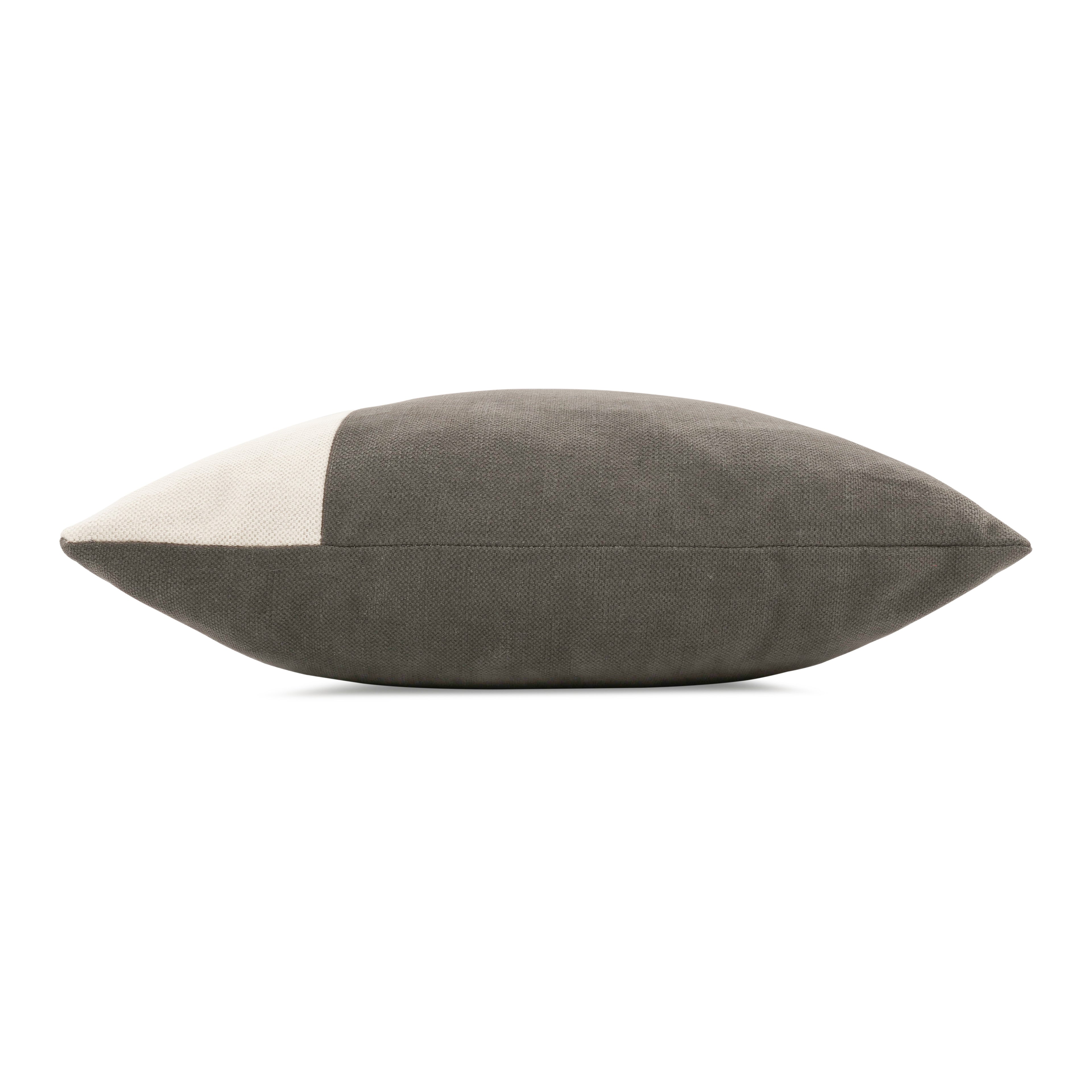 Linara Patchwork 60cmx40cm Cushion Charcoal Romo