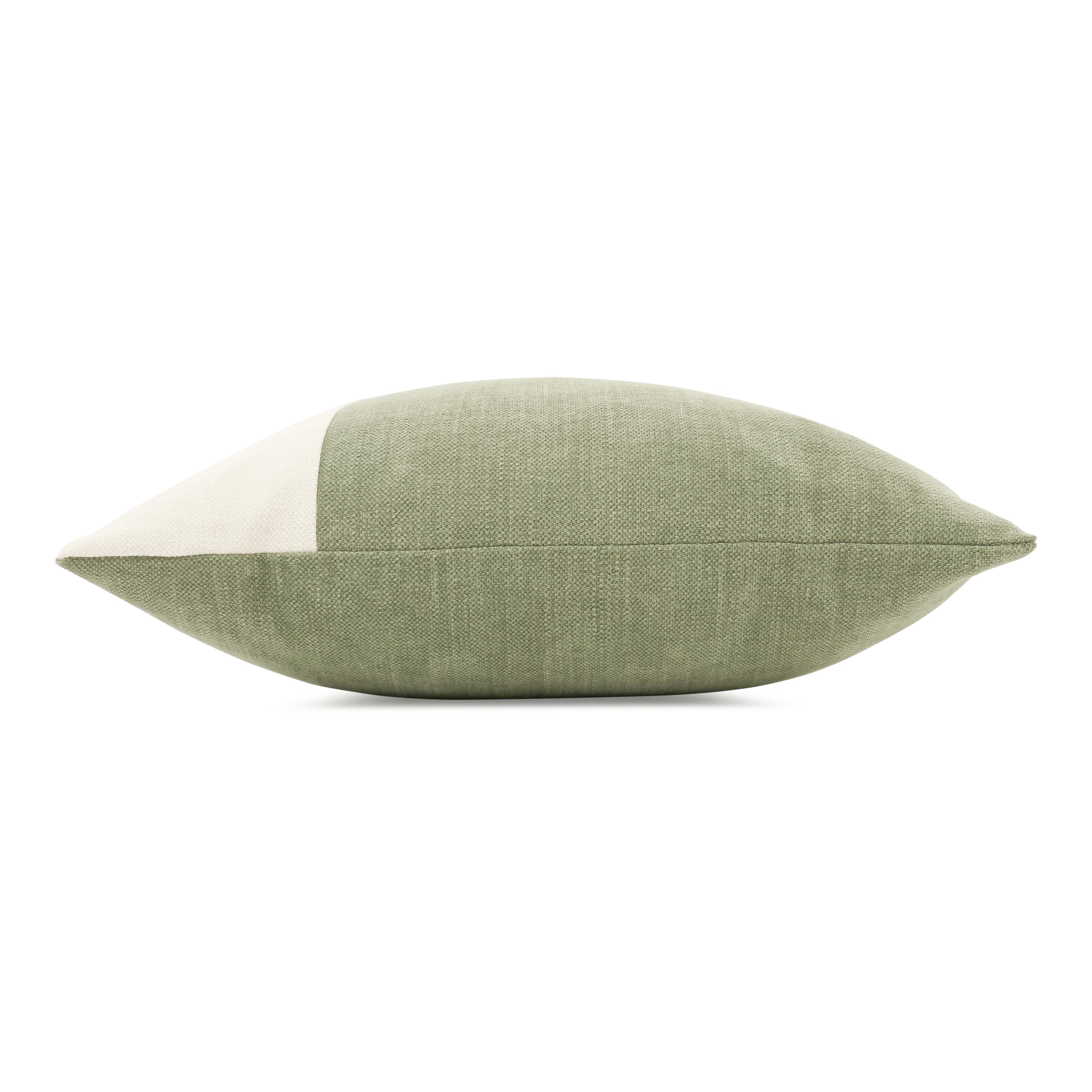 Linara Patchwork 60cmx40cm Cushion Spinach Romo