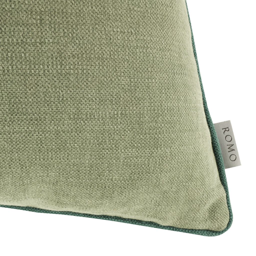 Linara 50cm Linen Cushion Spinach Romo